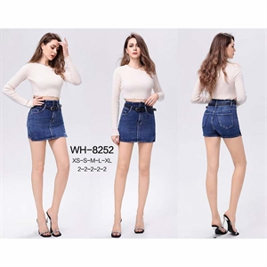 Szorty jeansowe imitujące spódnicę  XS-XL