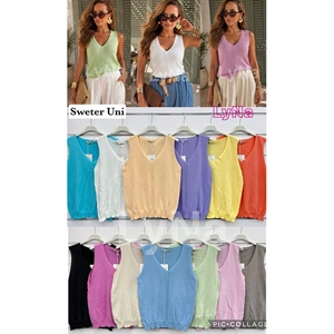 Swetry damskie bez rękawów