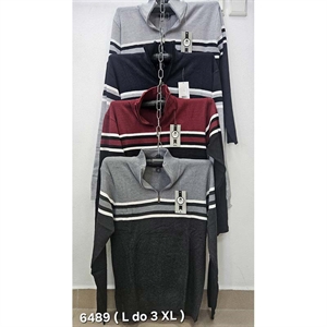 Sweter męski na pół suwak L-3XL