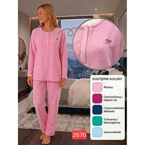 Piżama damska frotte  M-3XL