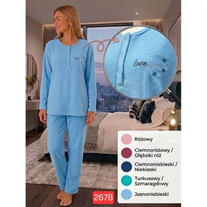 Piżama damska frotte  M-3XL