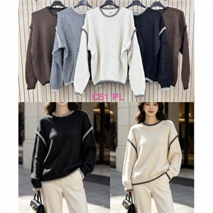 Sweter damski okrągły