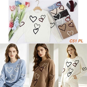Sweter damski okrągły