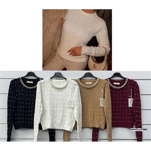 Sweter damski okrągły