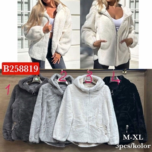 Kurtka damska z futerkiem produkt Włoski  M-XL