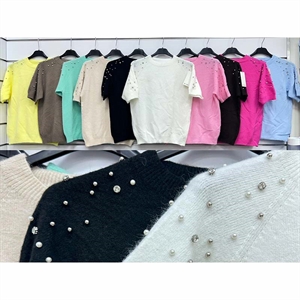 Sweter damski z krótkim rękawem