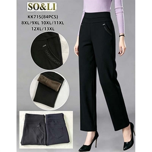 Spodnie ocieplane damskie Big Size  8XL/9XL-12XL/13XL
