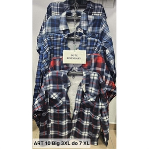 Koszula ocieplana męska Big Size  3XL-7XL