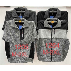 Bluza męska rozpinana na zamek bez kaptura  M-2XL