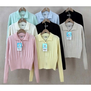 Sweter damski rozpinany na zamek