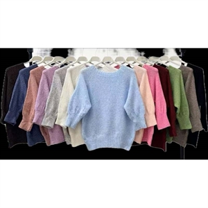 Sweter damski okrągły