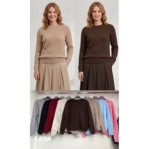 Sweter damski okrągły