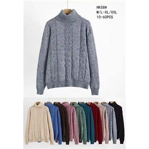 Sweter damski z golfem  M/L-XL/2XL