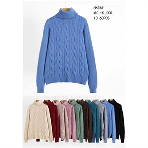 Sweter damski z golfem  M/L-XL/2XL