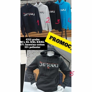 Gruba bluza męska kangurka produkt Turecki  M-3XL