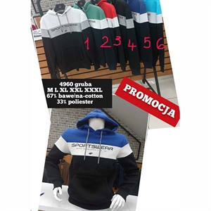 Gruba bluza męska kangurka produkt Turecki  M-3XL