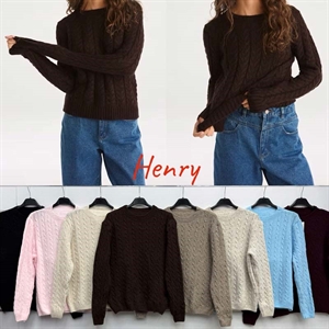 Sweter damski okrągły
