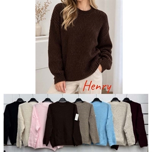 Sweter damski okrągły