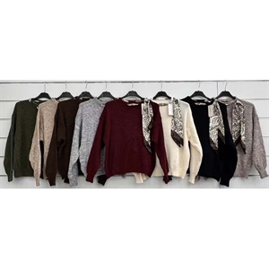 Sweter damski okrągły