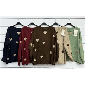 Sweter damski okrągły