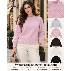 Sweter damski okrągły
