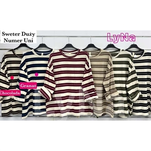 Sweter damski okrągły