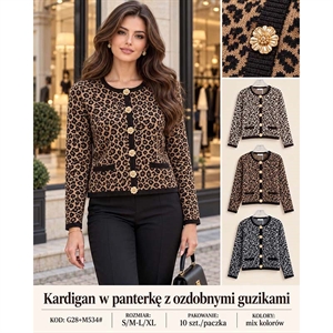 Sweter damski zapinany na guziki  S/M-L/XL