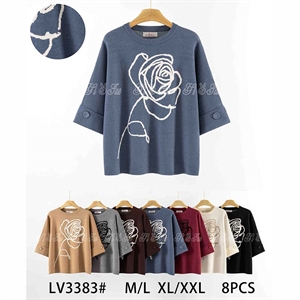 Sweter damski okrągły  M/L-XL/2XL