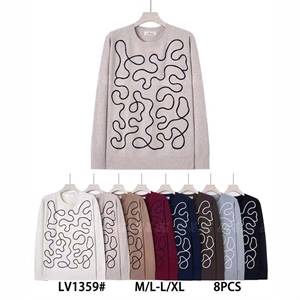 Sweter damski okrągły  M/L-L/XL