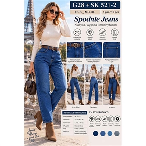 Jeansy damskie  XS-XL