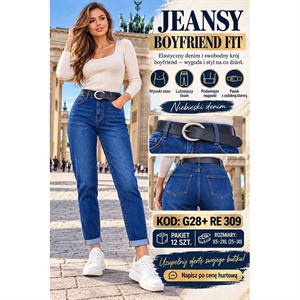Jeansy damskie  XS-2XL(25-30)