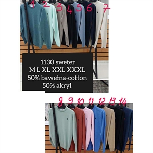 Sweter męski okrągły produkt Turecki  M-3XL