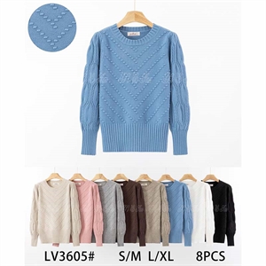 Sweter damski okrągły  S/M-L/XL