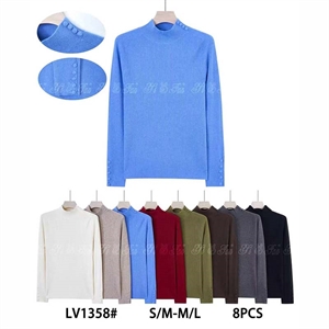 Sweter damski z półgolfem  S/M-M/L