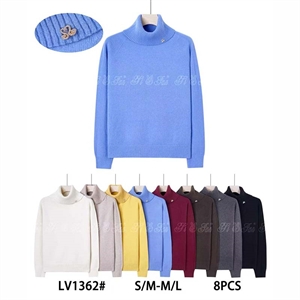 Sweter damski z golfem  S/M-M/L