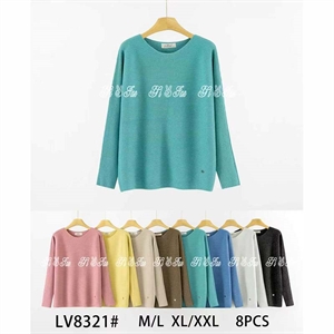 Sweter damski okrągły  M/L-XL/2XL