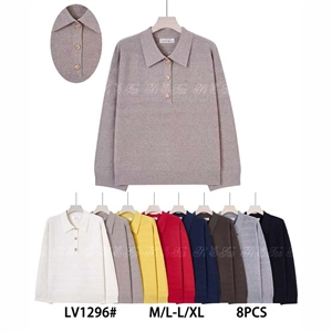 Sweter damski z kołnierzykiem  M/L-L/XL