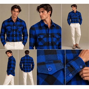 Koszula męska cieplejsza flanelowa krój slim fit produkt Turecki  M-3XL