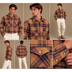 Koszula męska cieplejsza flanelowa krój slim fit produkt Turecki  M-3XL