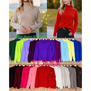 Sweter damski z golfem