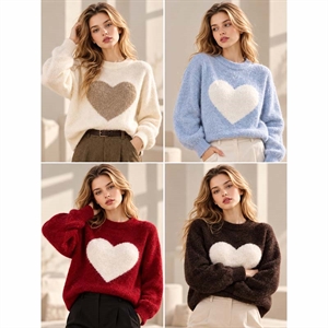 Sweter damski okrągły
