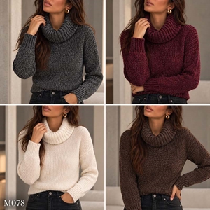 Sweter damski z golfem