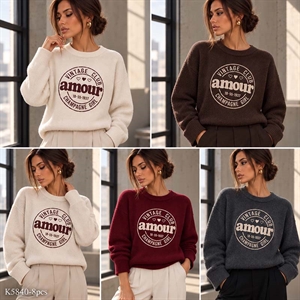 Sweter damski okrągły