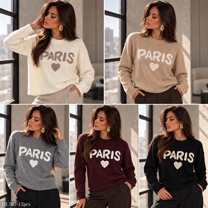 Sweter damski okrągły