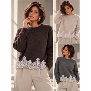 Sweter damski okrągły