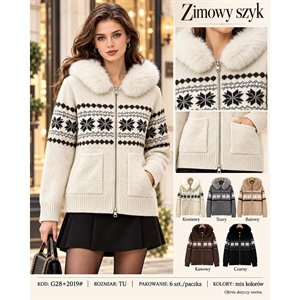 Sweter damski zapinany na guziki