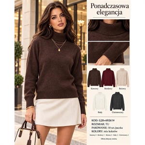 Sweter damski z golfem