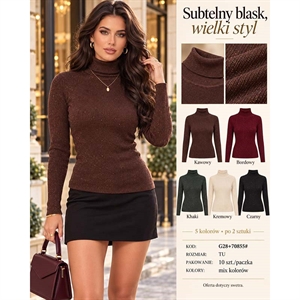 Sweter damski z golfem