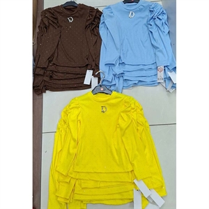 Bluzka dziewczęca prążek  4-14 lat