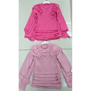 Bluzka dziewczęca prążek  4-14 lat